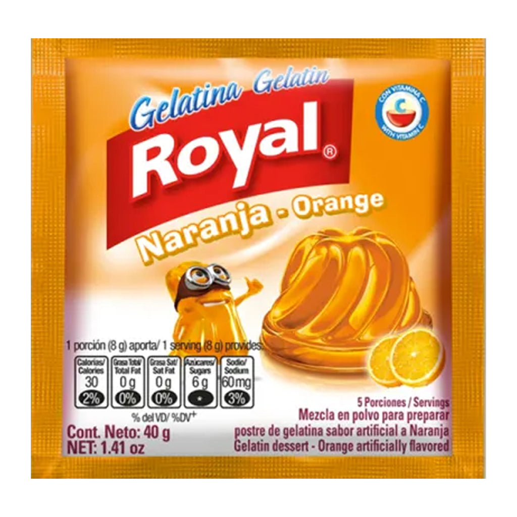 ROYAL GelatinaNaranja 40g.