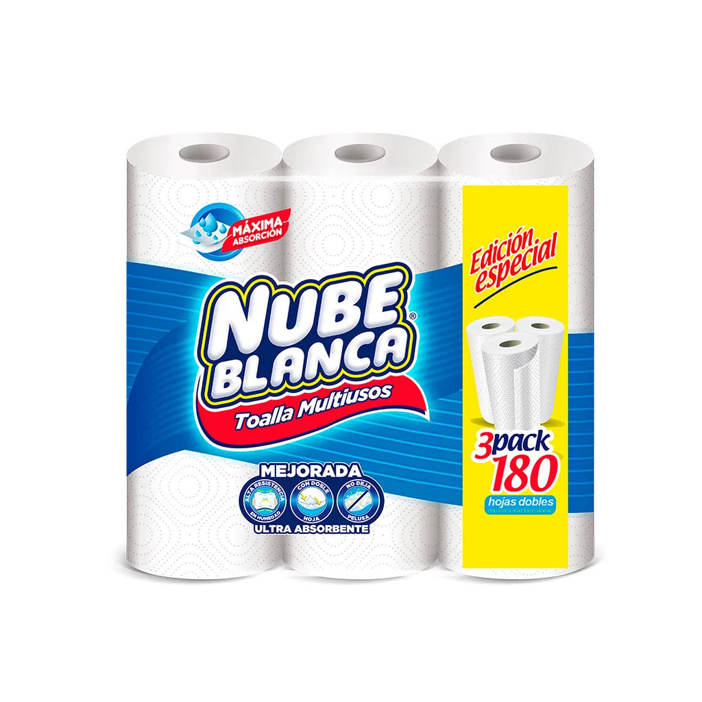 NUBE BLANCA PapelToalla 3PK