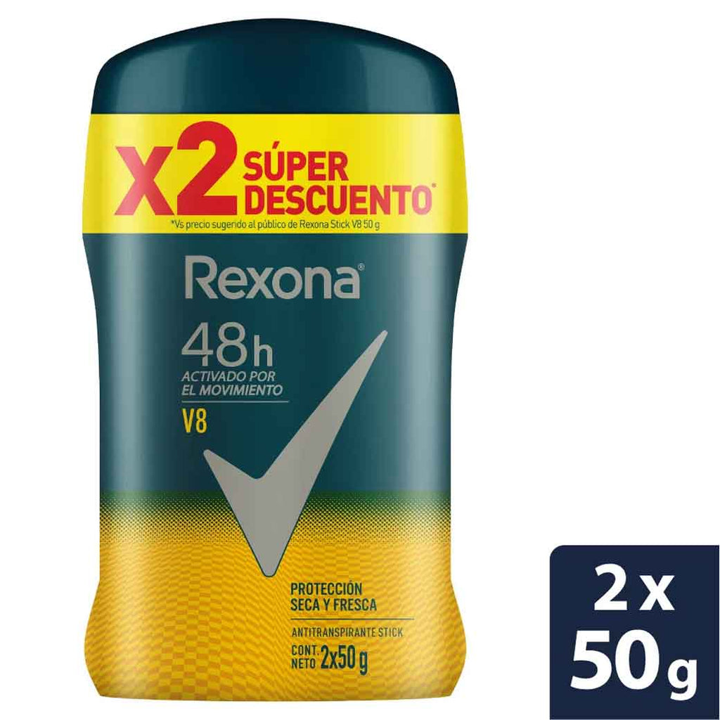 REXONA DeoBarra MenV8 2PK