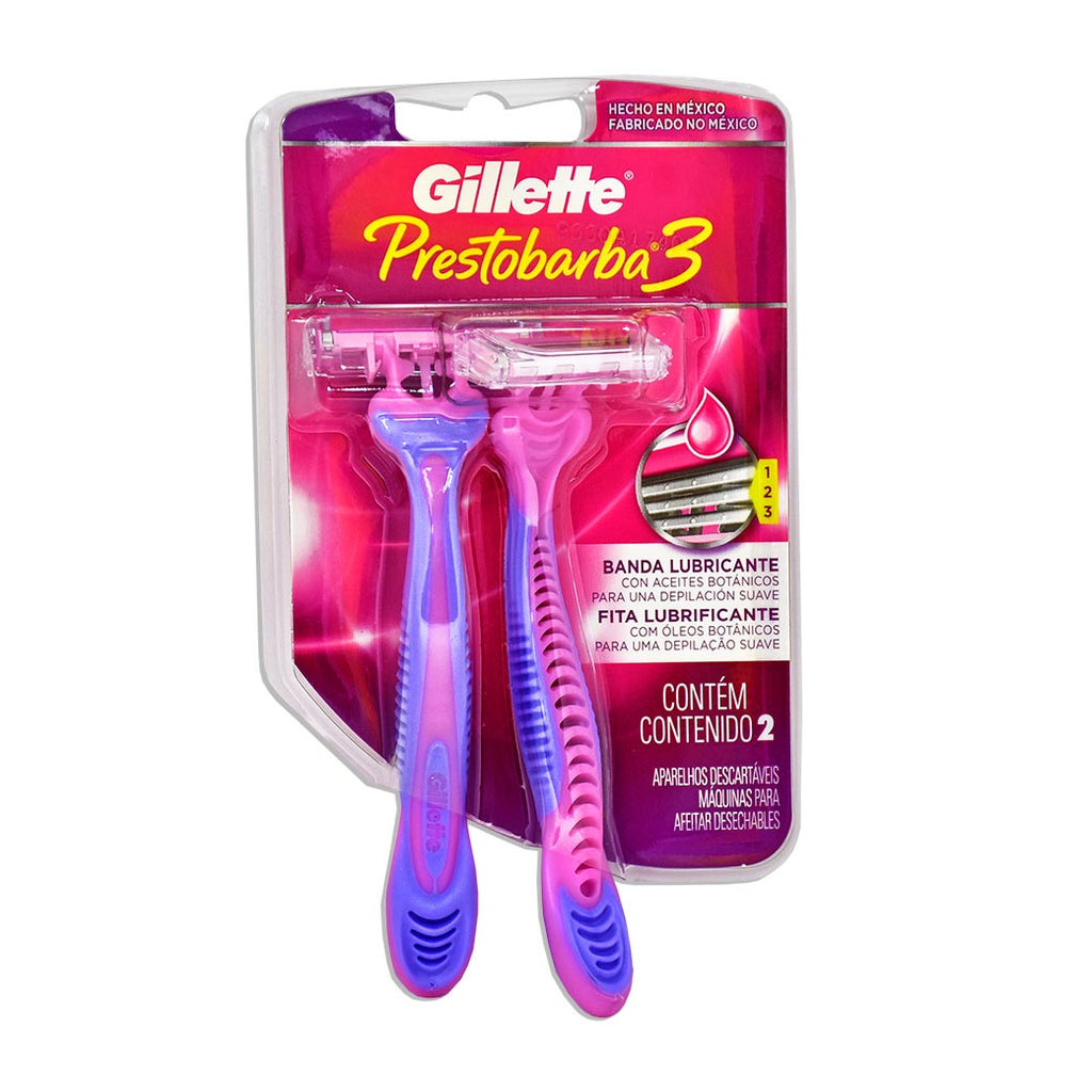 GILLETTE Presto barba 3 Mujer 2Pk