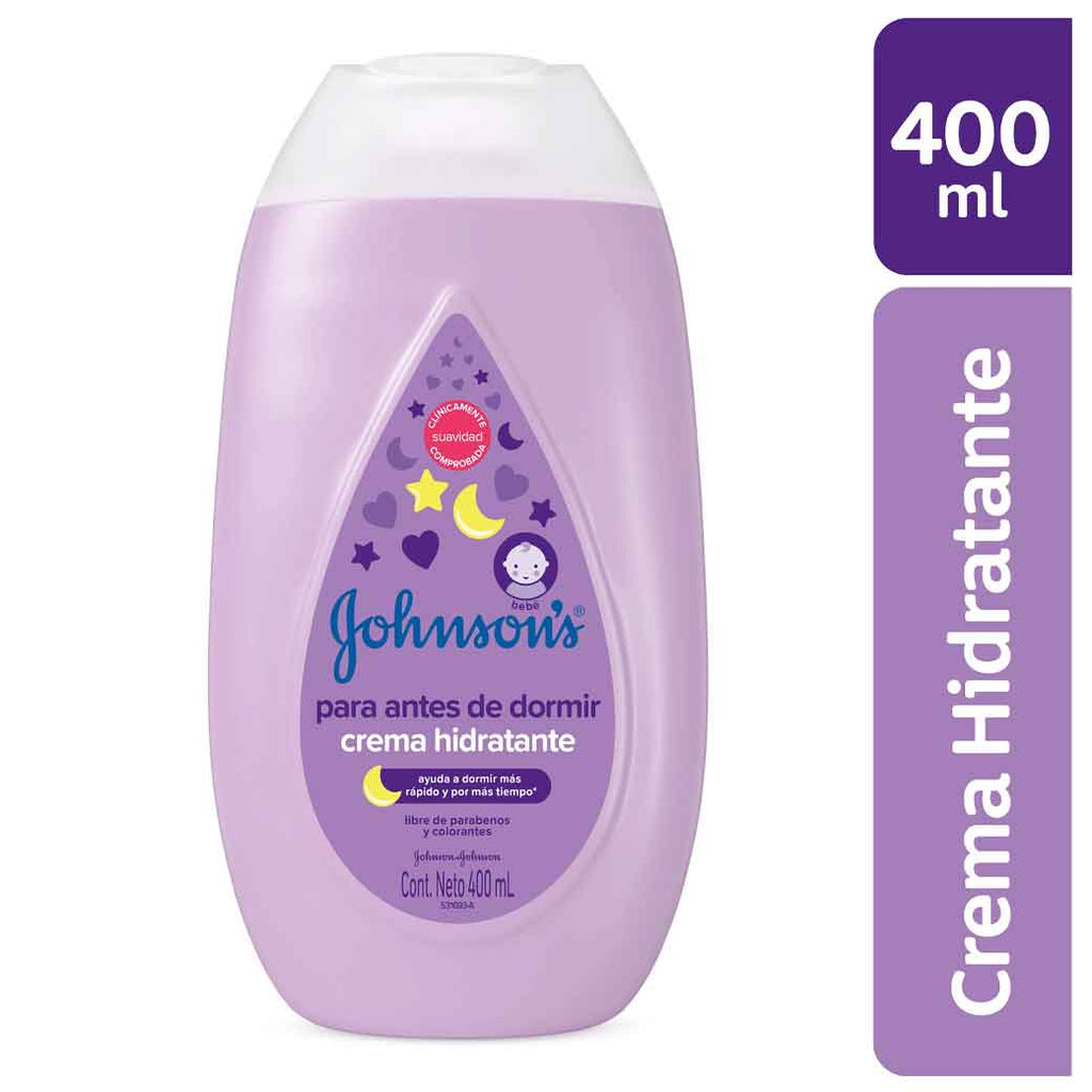 JOHNSONS Crema Antes Dorm 400ml