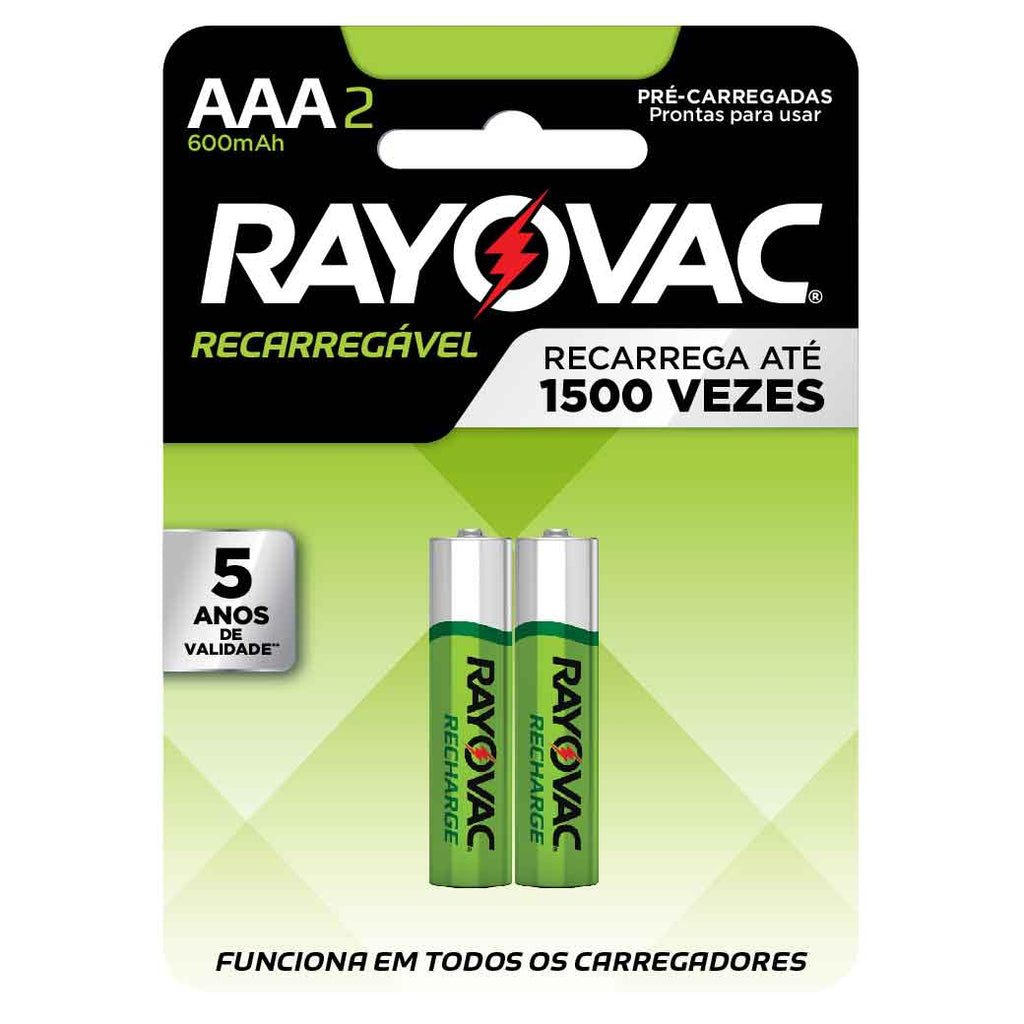 RAYOVAC BateriaRecarg AAA2