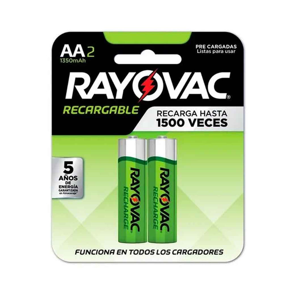 RAYOVAC BateriaRecarg AA2
