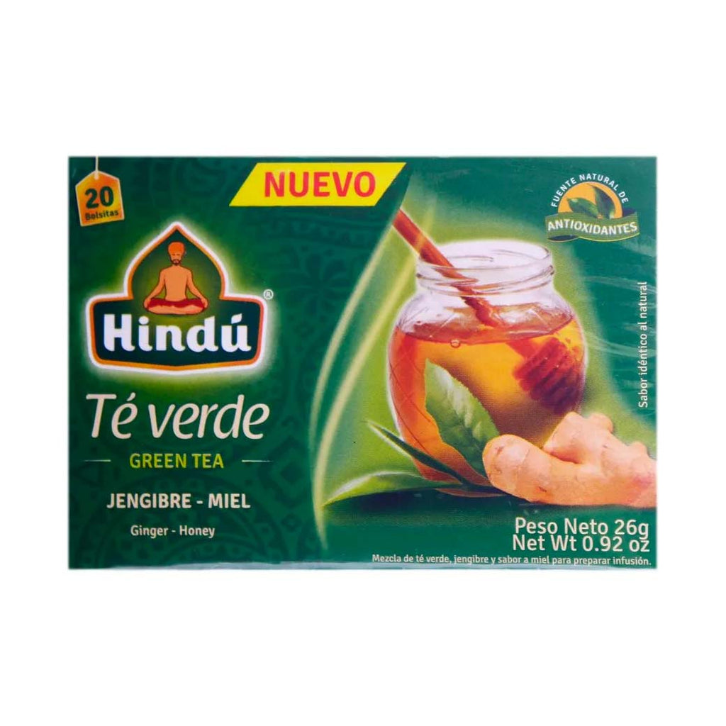 HINDU Te VerdeJengibMiel20g