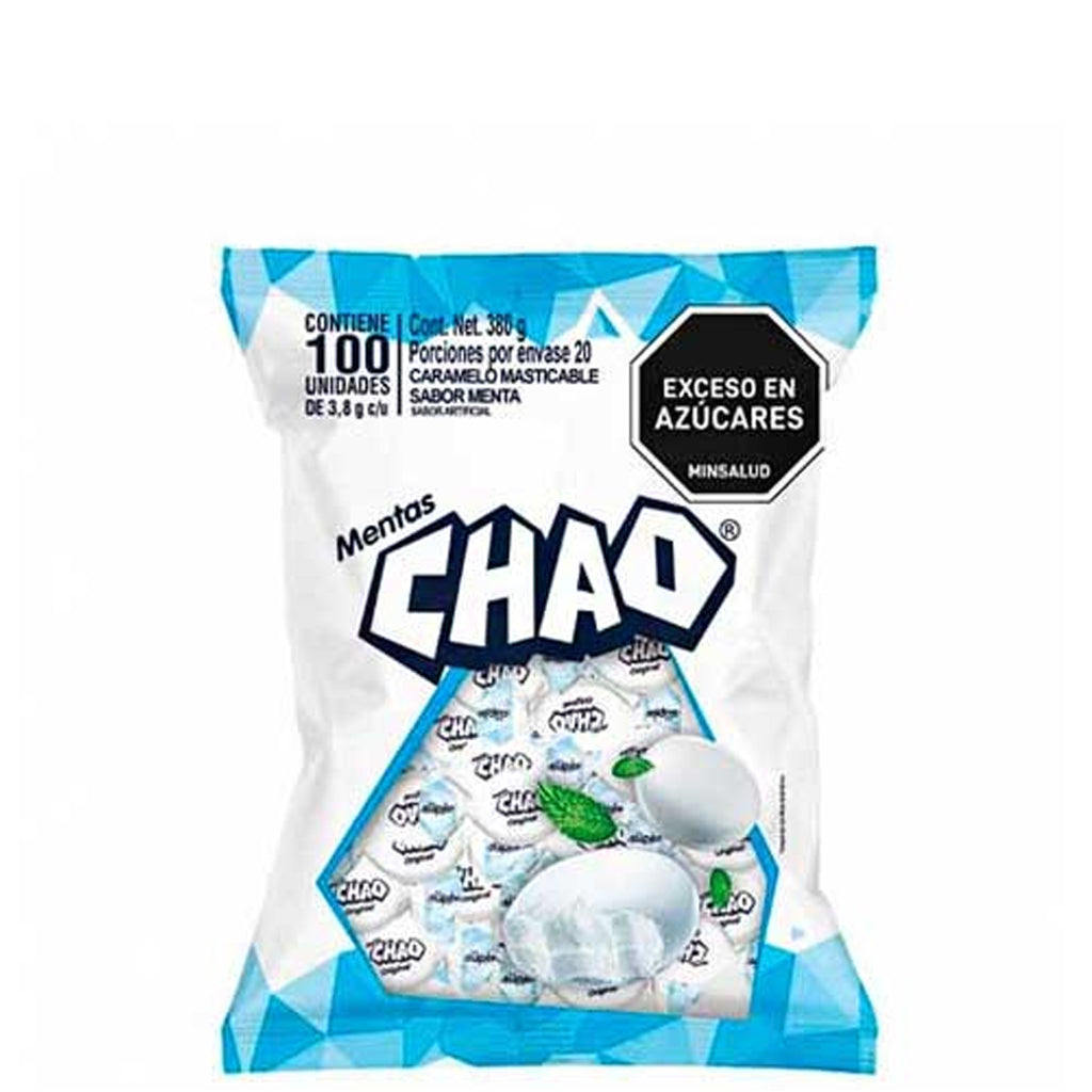 CHAO Menta Masticable 100u