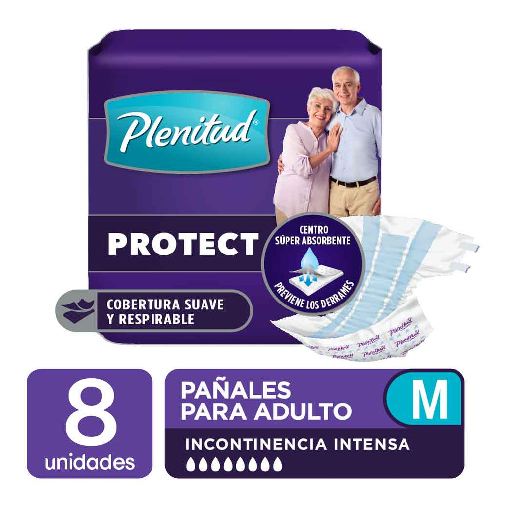 PLENITUD Pañales Adulto M 8un