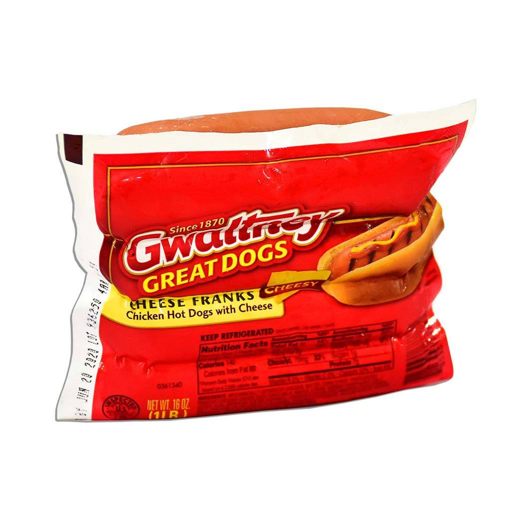 GWALTNEY Cheese Franks Hotdogs 16oz