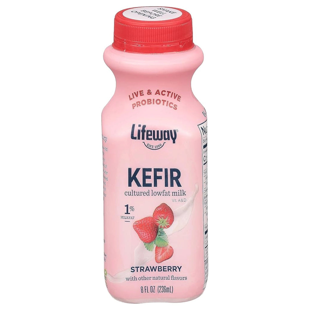 KEFIR Low Fat Milk Strwberry B 8 oz