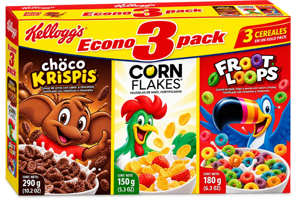 KELLOGGS 3Pack Cereal  620g