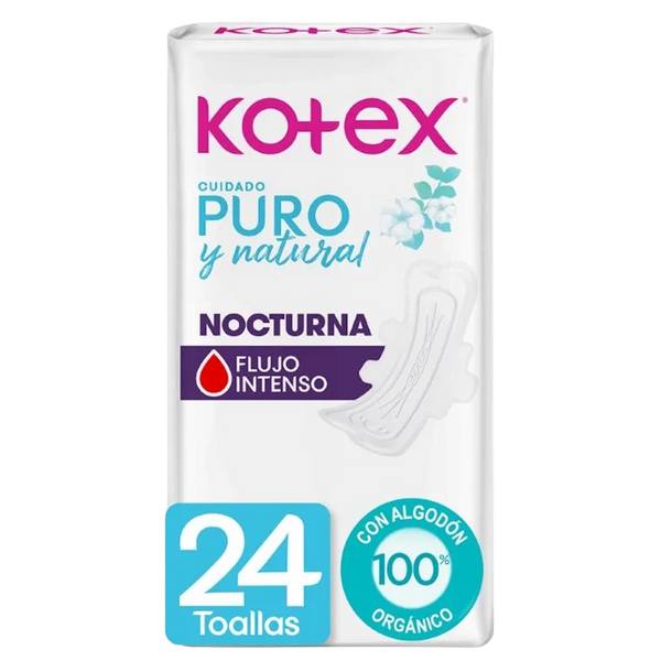 KOTEX Toalla Noct PuroNatural 24UN