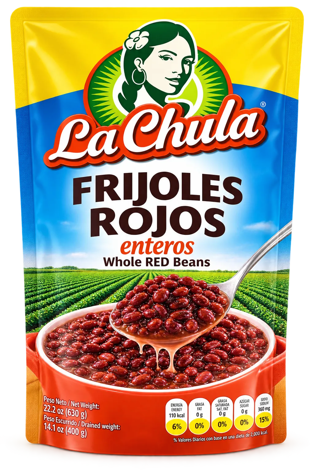 LA CHULA FrijolRojoEntero 800g