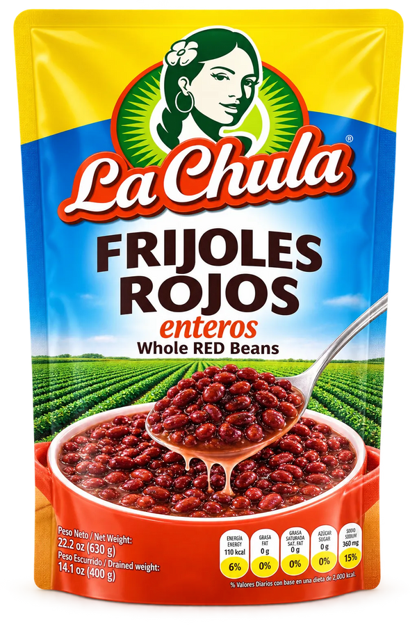 LA CHULA FrijolRojoEntero 800g