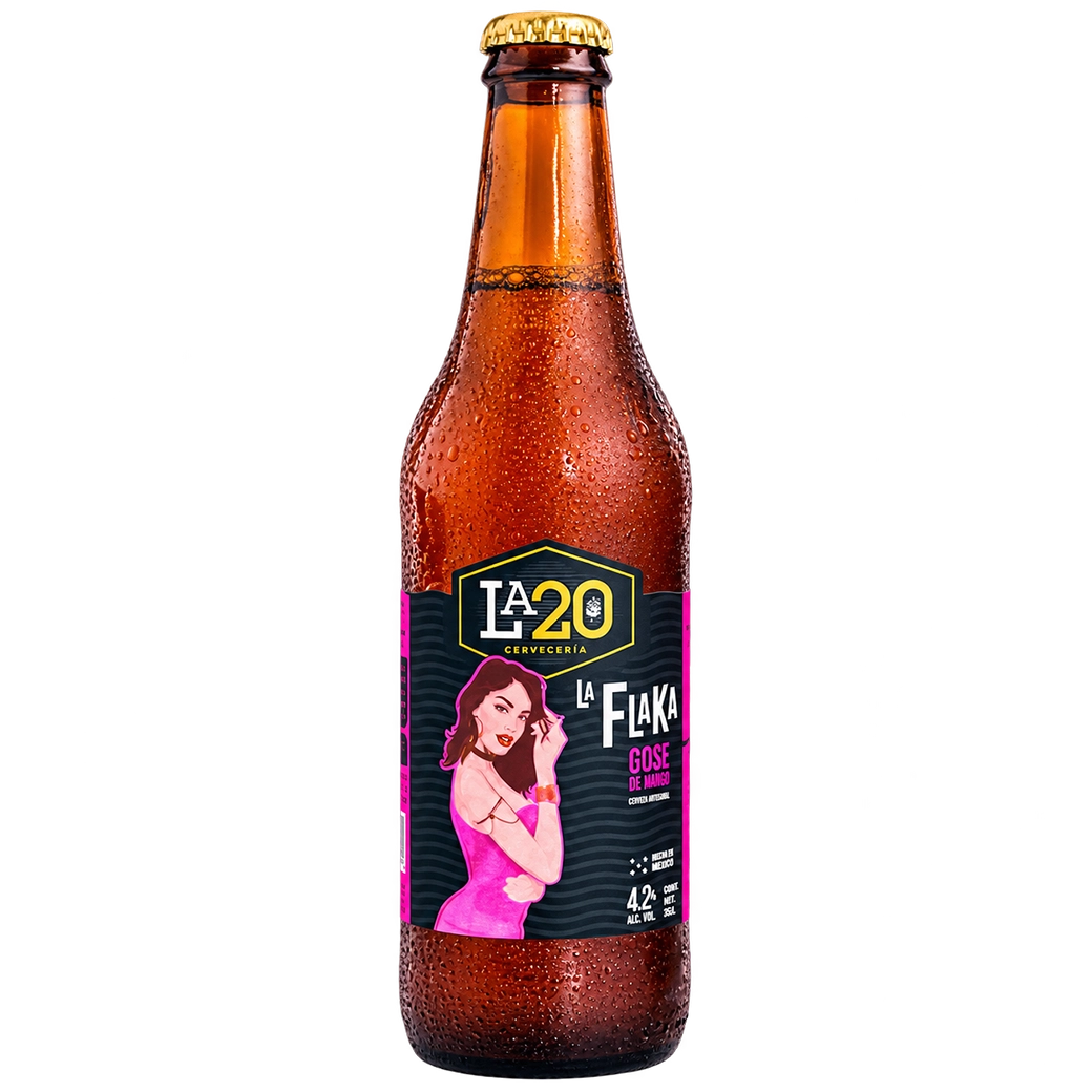 LA20 Cerveza La Flaka 12oz