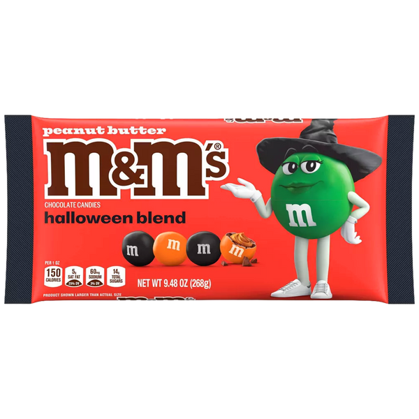 M&M PeanutButter Choco HLWN 9.48 oz