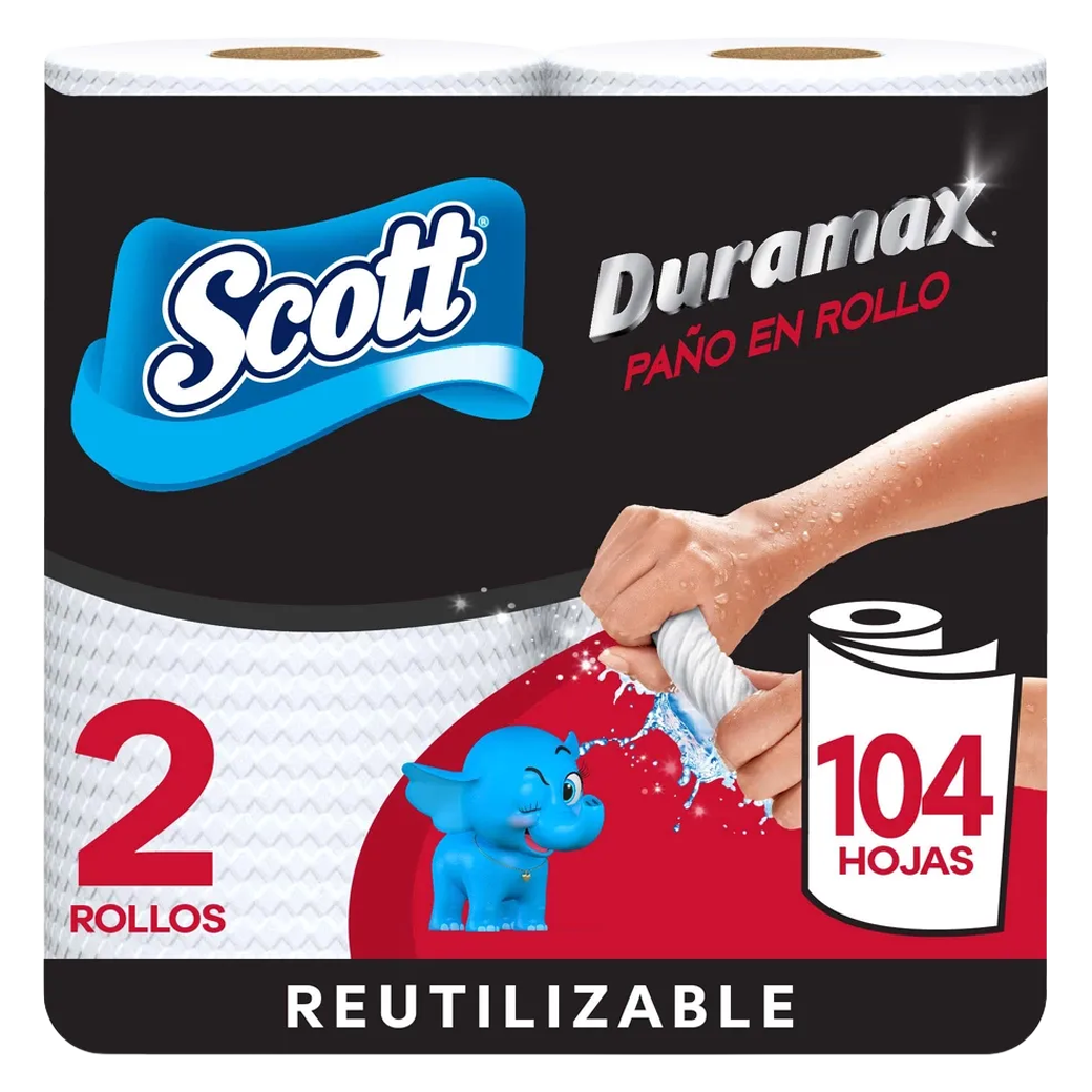 SCOTT Papel Toalla Dura 104hj 2Pk