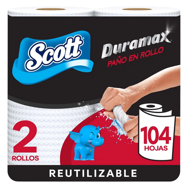 SCOTT Papel Toalla Dura 104hj 2Pk