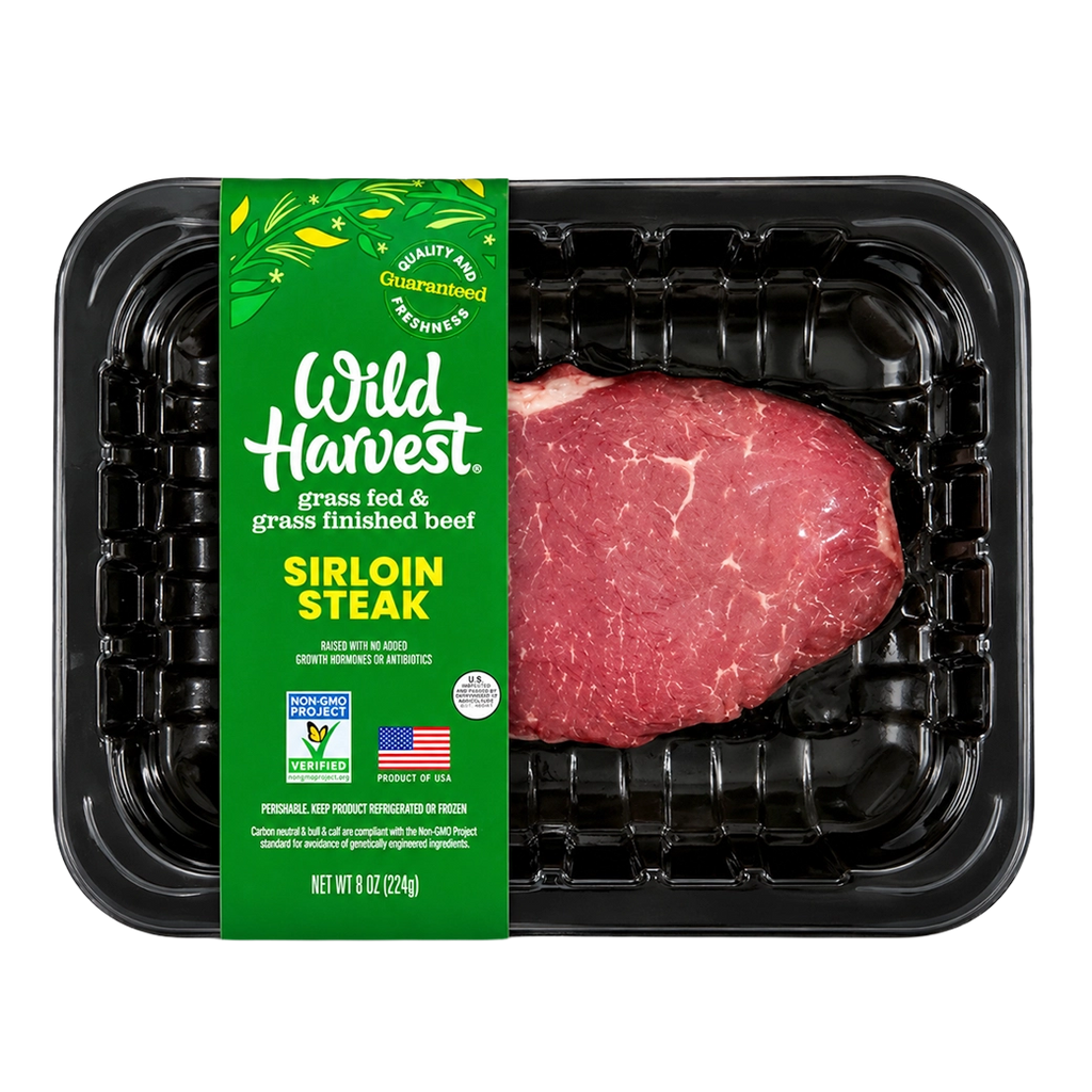 Wild Harvest Sirloin Steak 8 oz