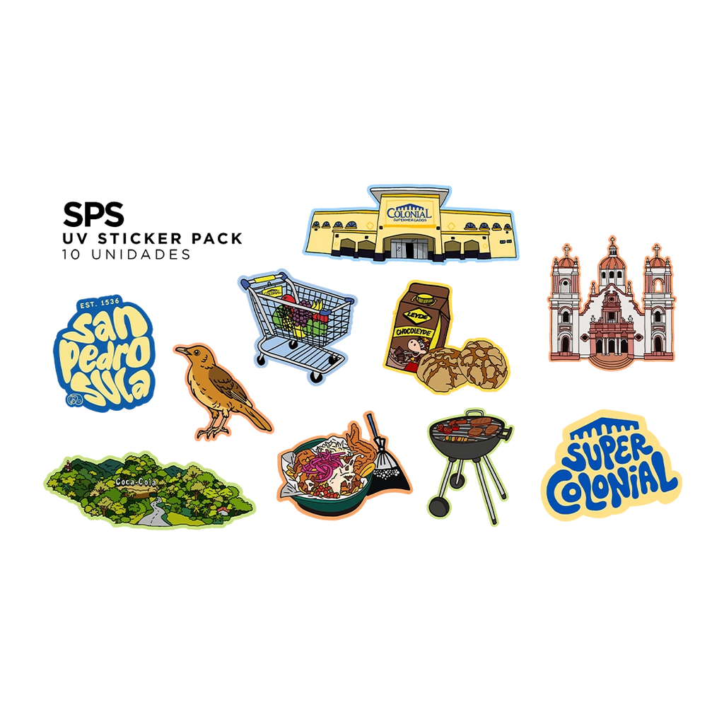 Stickers promocional UV 10PK