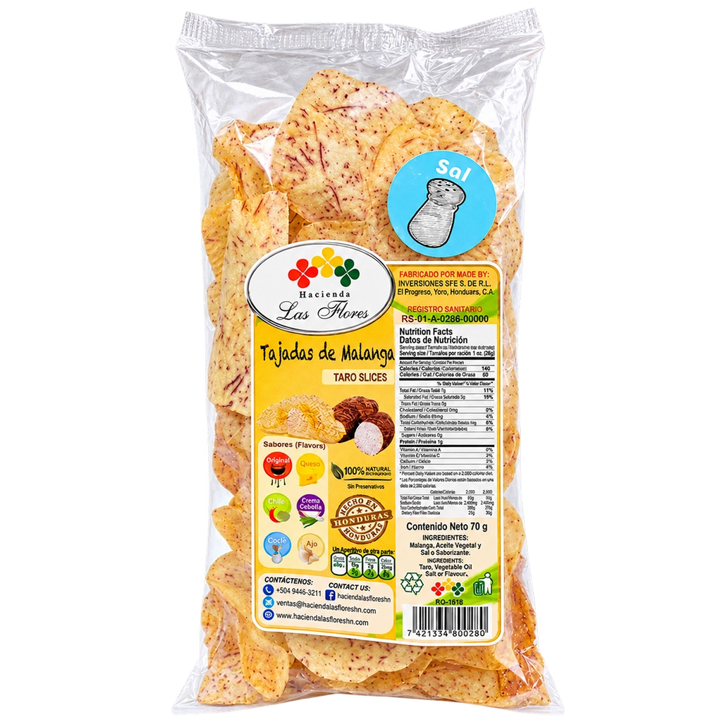 Las Flores Malanga en Hojuelas 70g