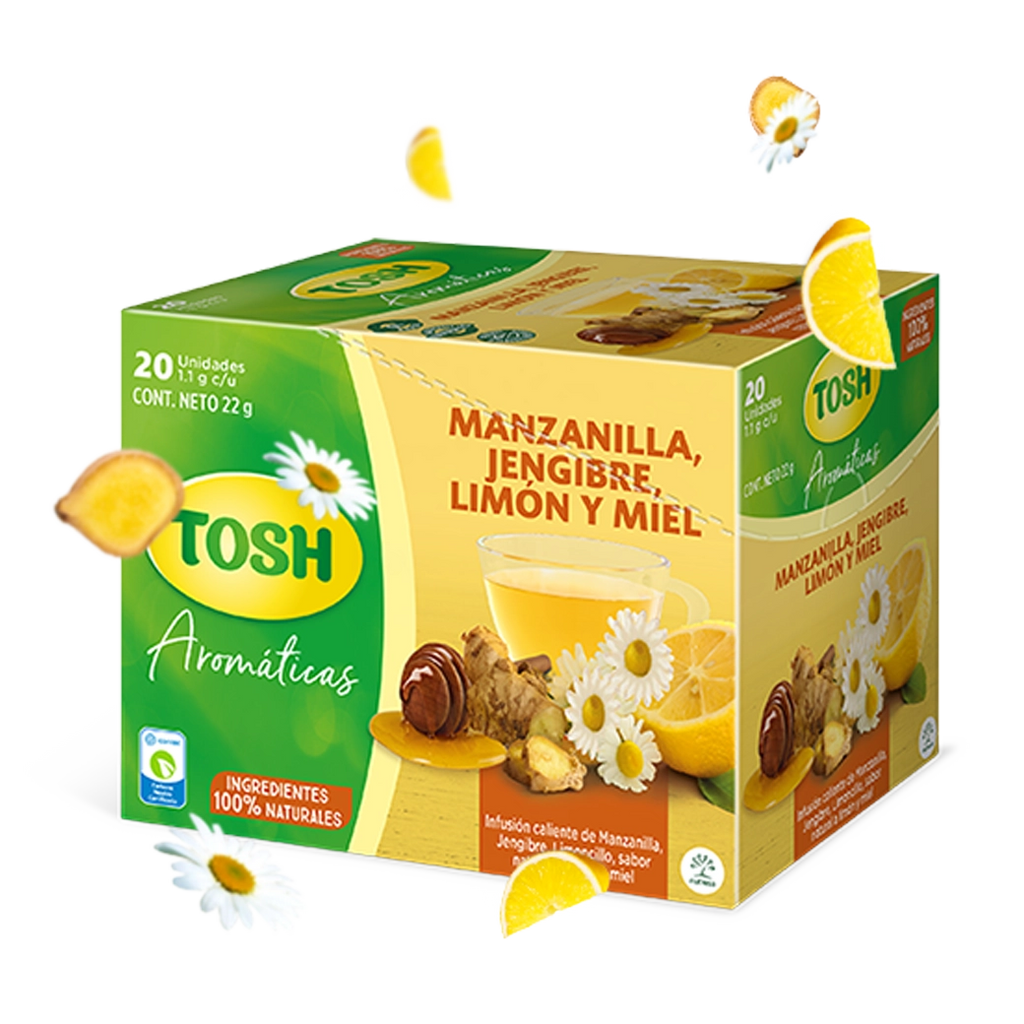 TOSH Te ManzaniJengibreLimon 22g