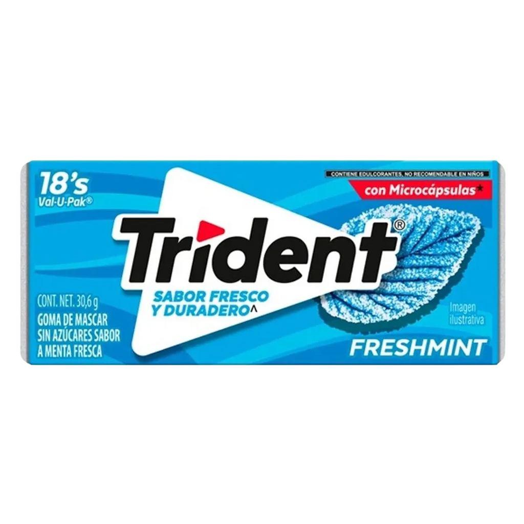 TRIDENT Tibra Freshmint 30.6g