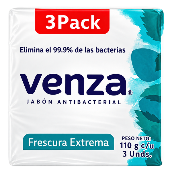 VENZA Jabón FrescuraExtrema 3PK