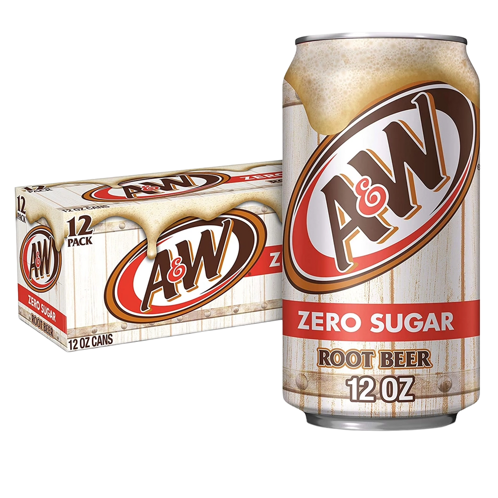 A&W Diet Root Beer Lata 12 oz 12pk