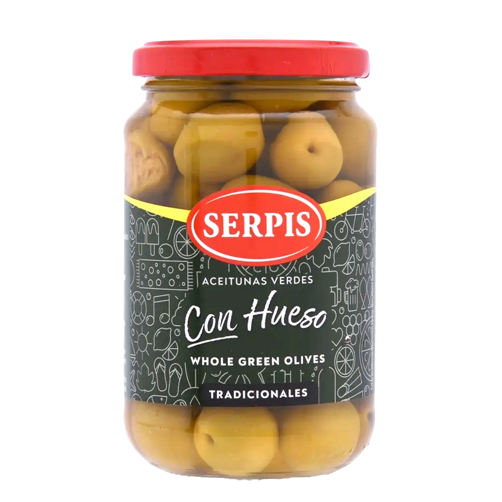 SERPIS Aceituna Verde C/Hueso 340g