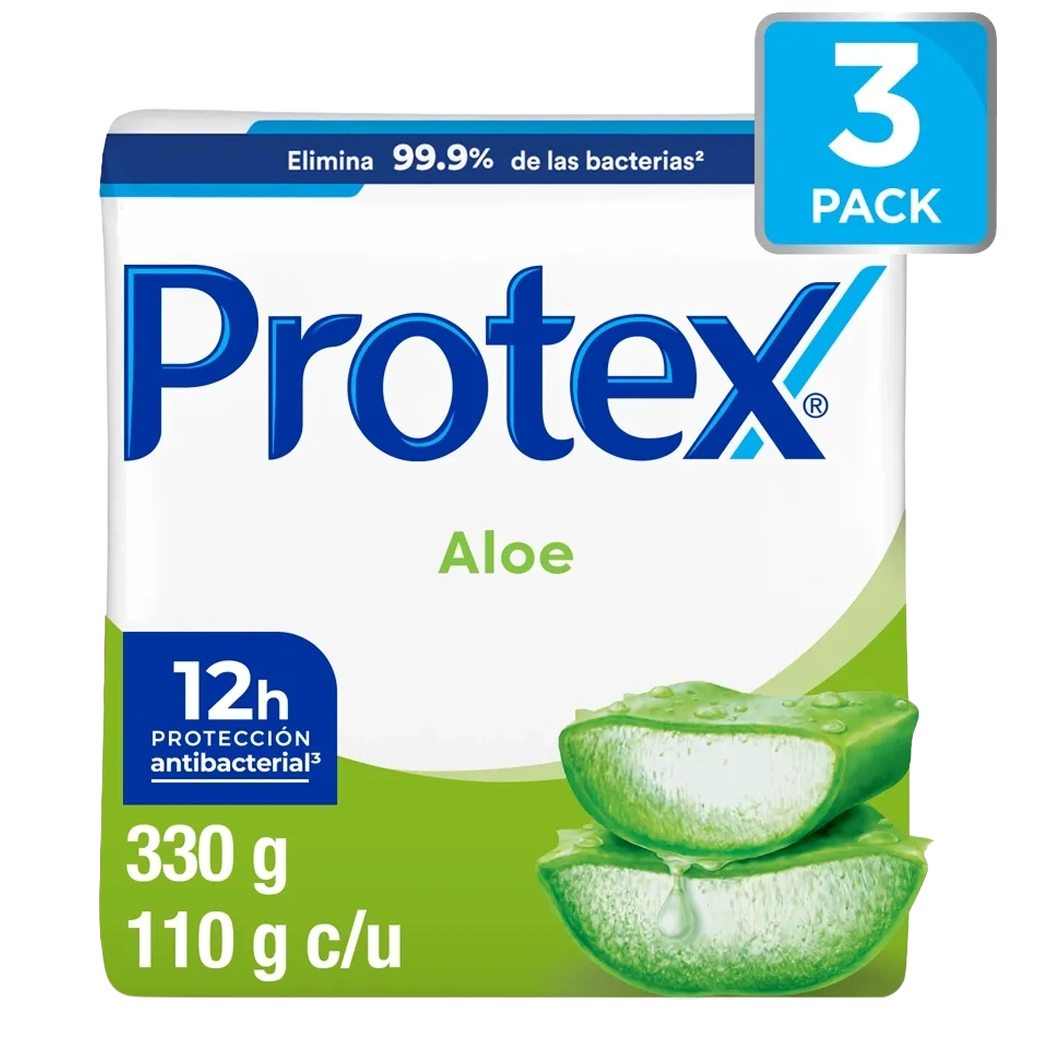 PROTEX Jabon Aloe 3pk