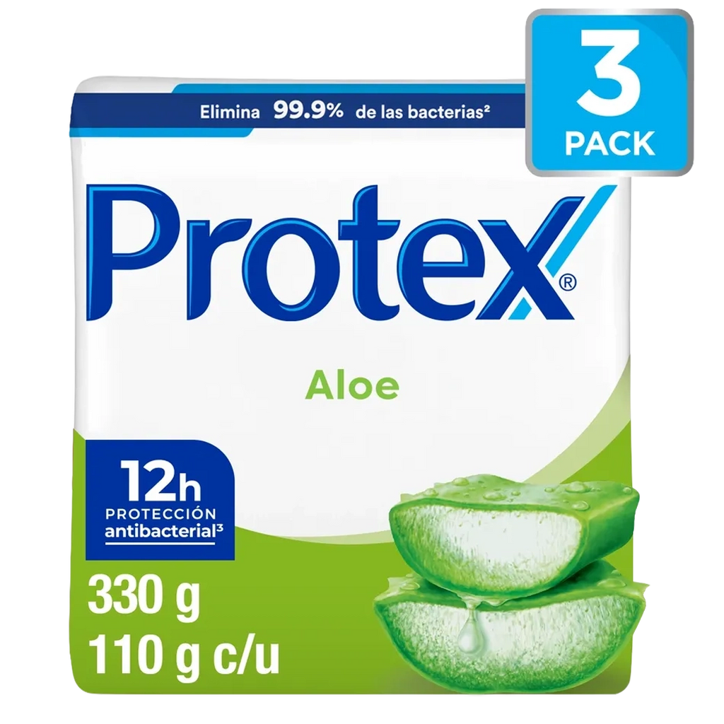PROTEX Jabon Aloe 3pk