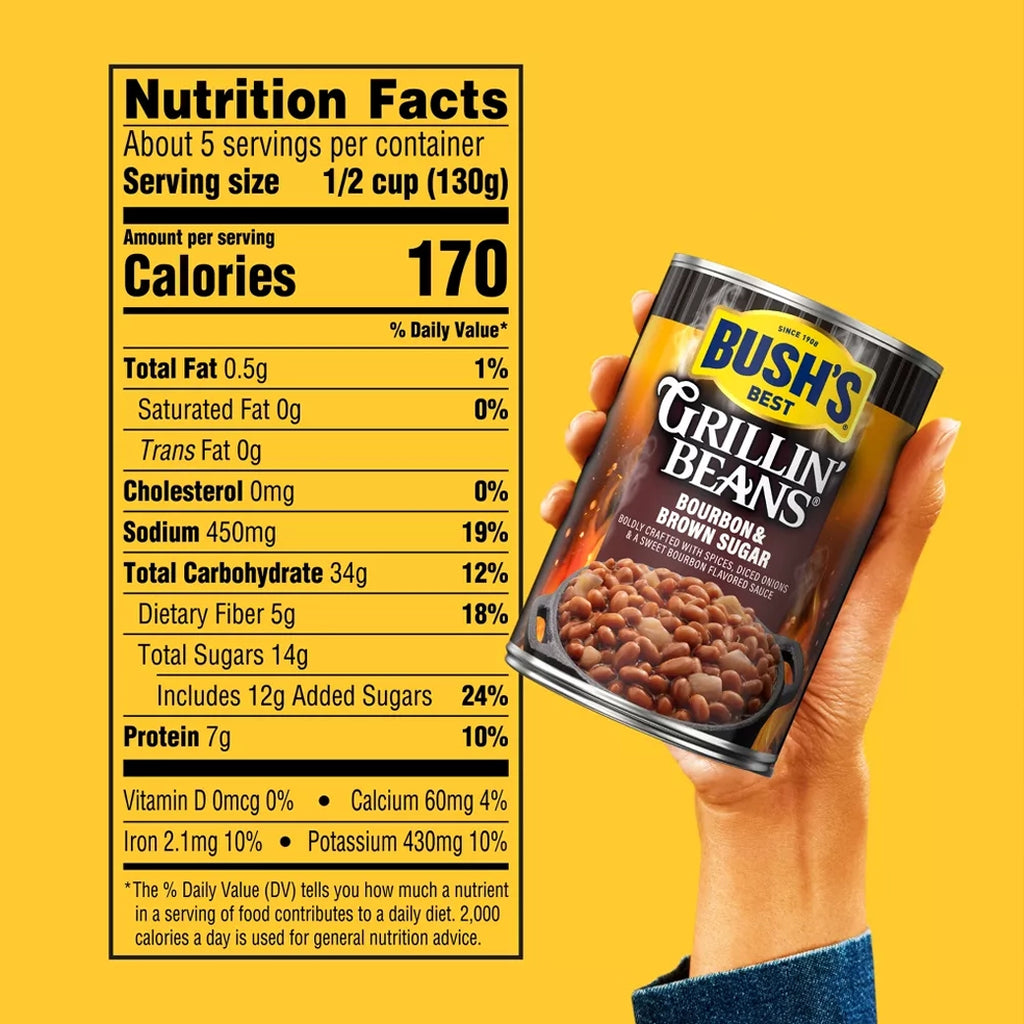 BUSH'S Bourbon Brown sugar 22 oz
