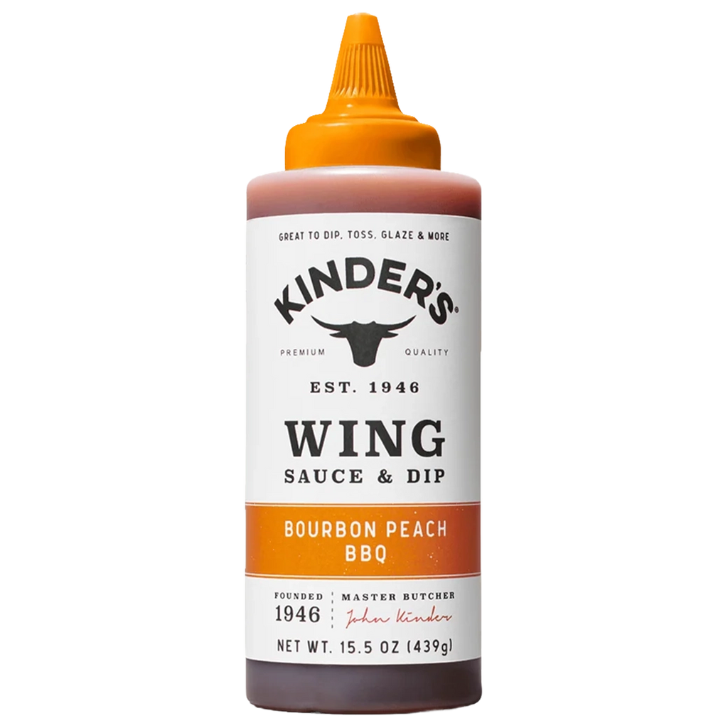 KINDERS BrbnPeach BBQ Sauce 15.5 oz