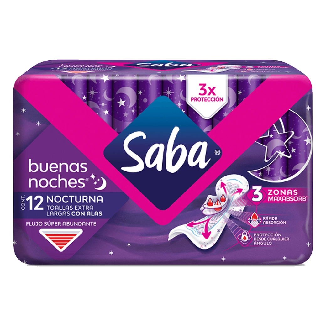 SABA Toalla BuenasNoche C/Alas 12UN