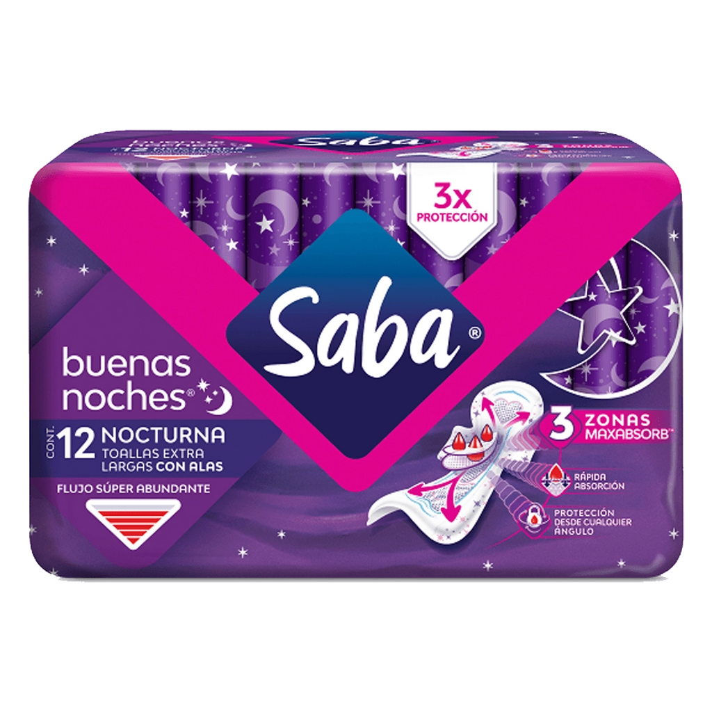 SABA Toalla BuenasNoche C/Alas 12UN
