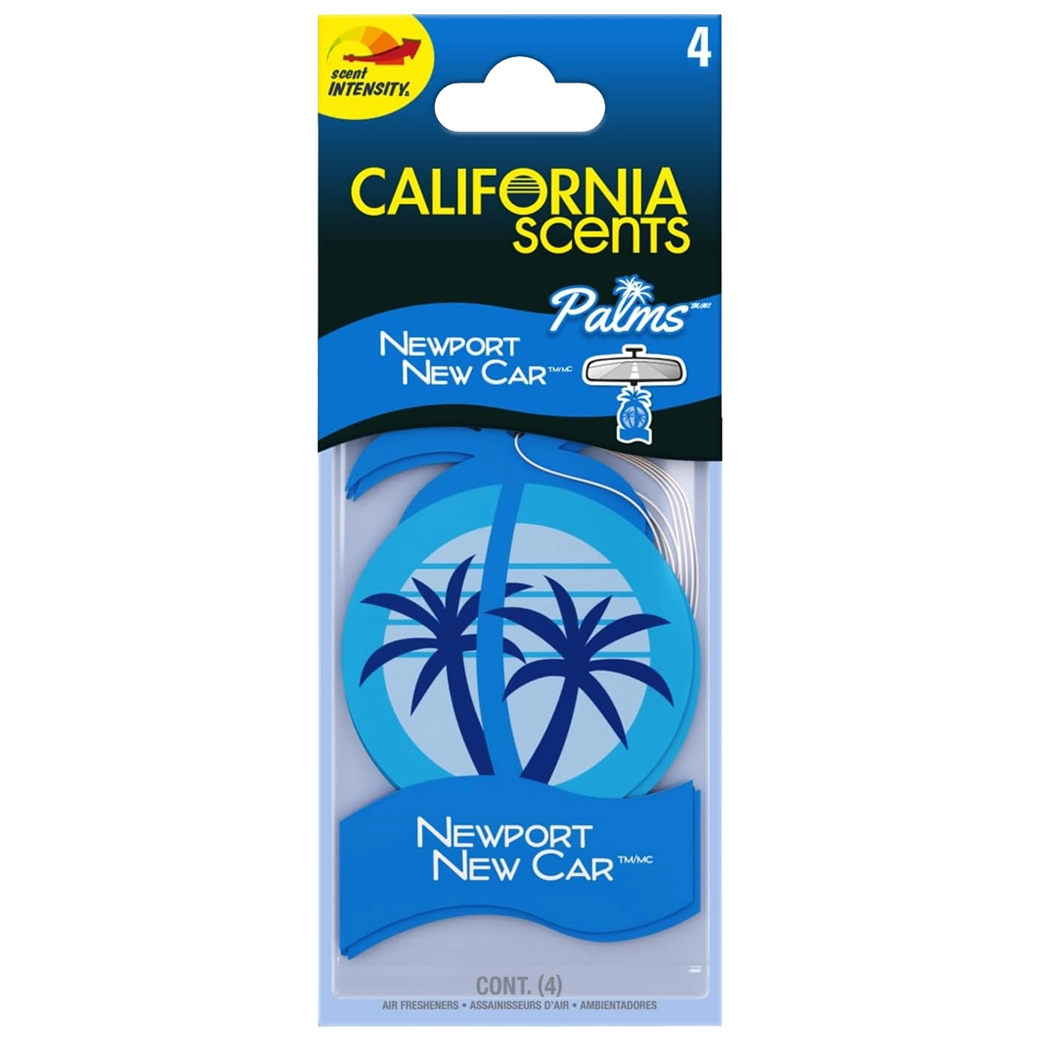 California Scents PalmeraNewCar4PK