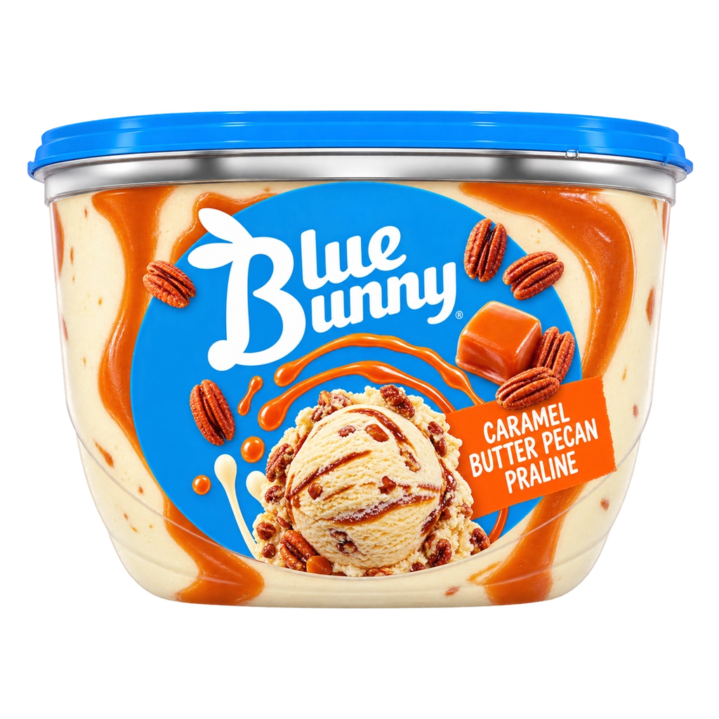 BLUE BUNNY Helado Caramel Pecan 46onz