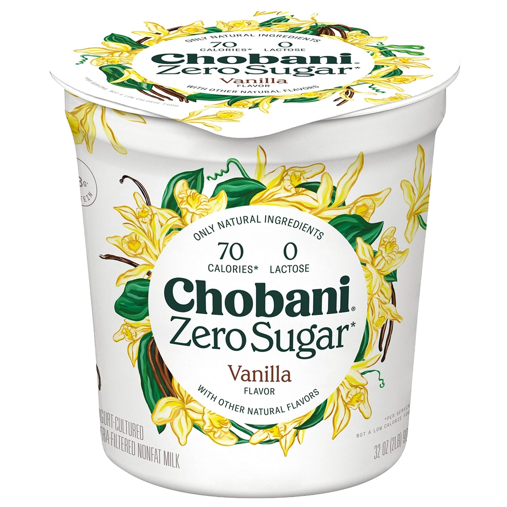 CHOBANI Zero Sugar Vanilla 32oz