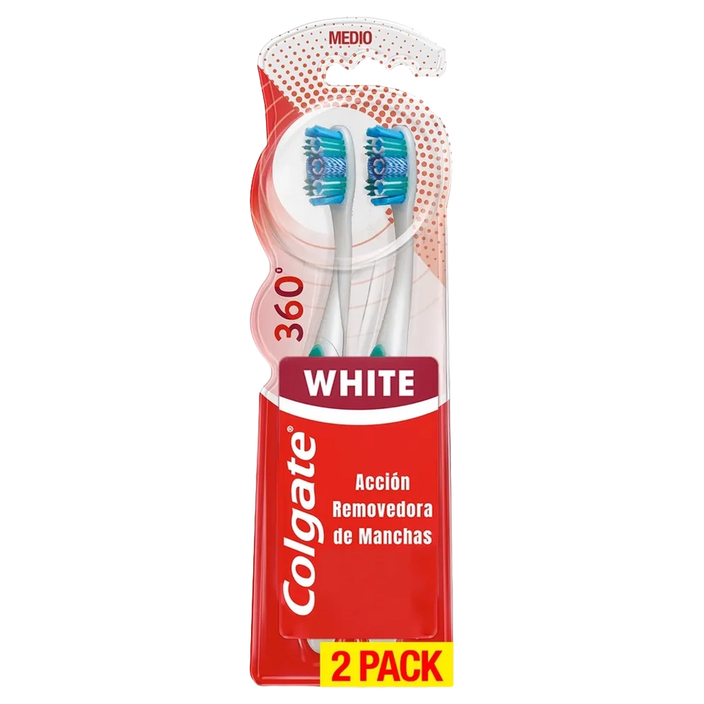 COLGATE Cepillos Luminous Wh 2x1