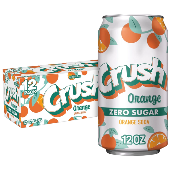 CRUSH Diet Orange Lata 12 oz 12pk