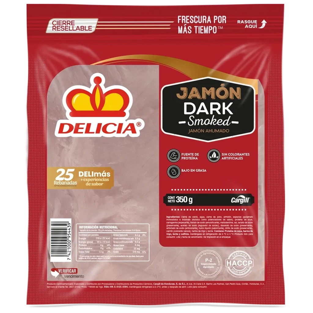Delicia Jamon Dark S 350 gr