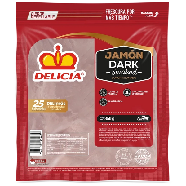 Delicia Jamon Dark S 350 gr