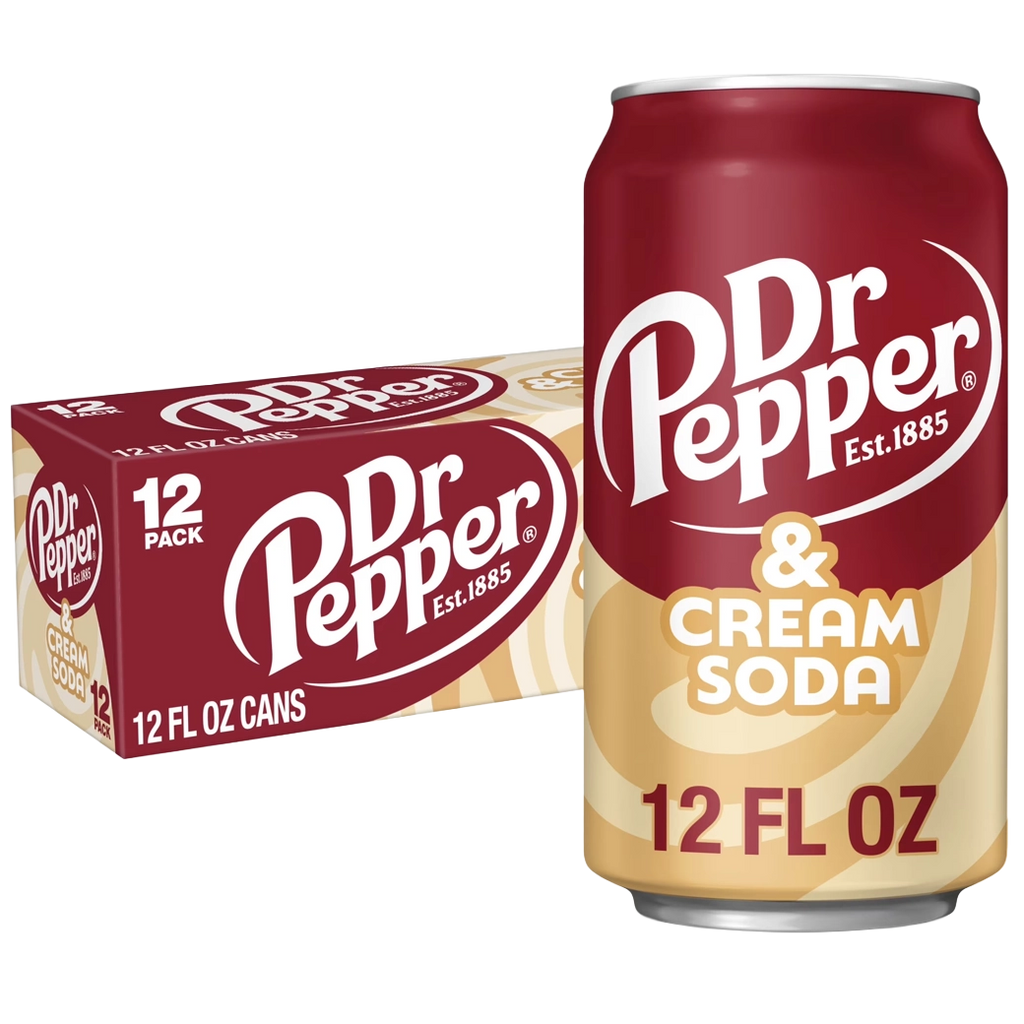 DR PEPPER Cream Soda 12 oz 12pk