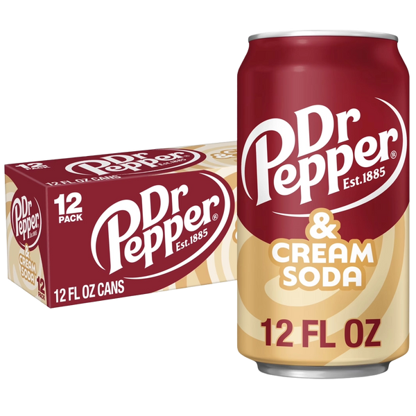 DR PEPPER Cream Soda 12 oz 12pk