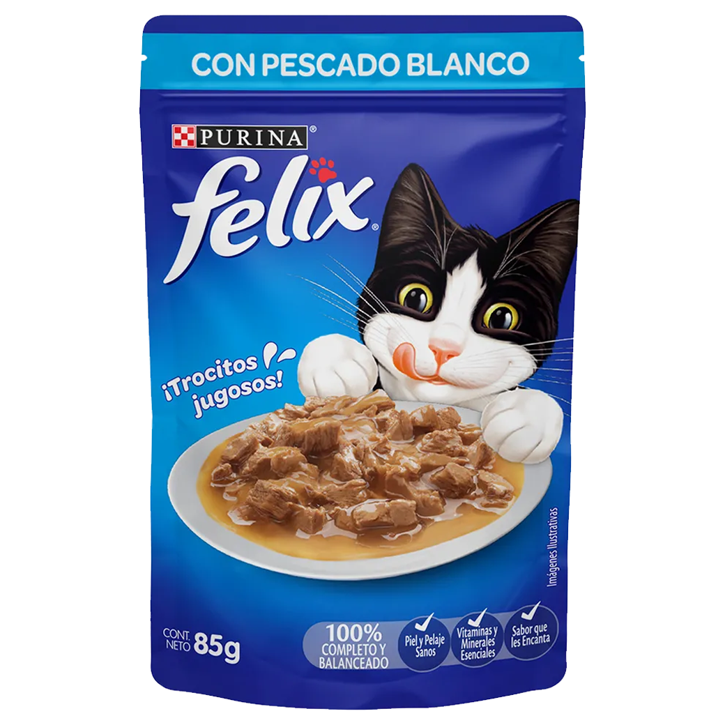 PURINA Felix Pescado Blanco 85g