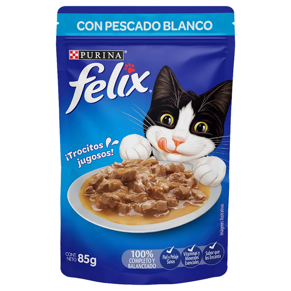 PURINA Felix Pescado Blanco 85g