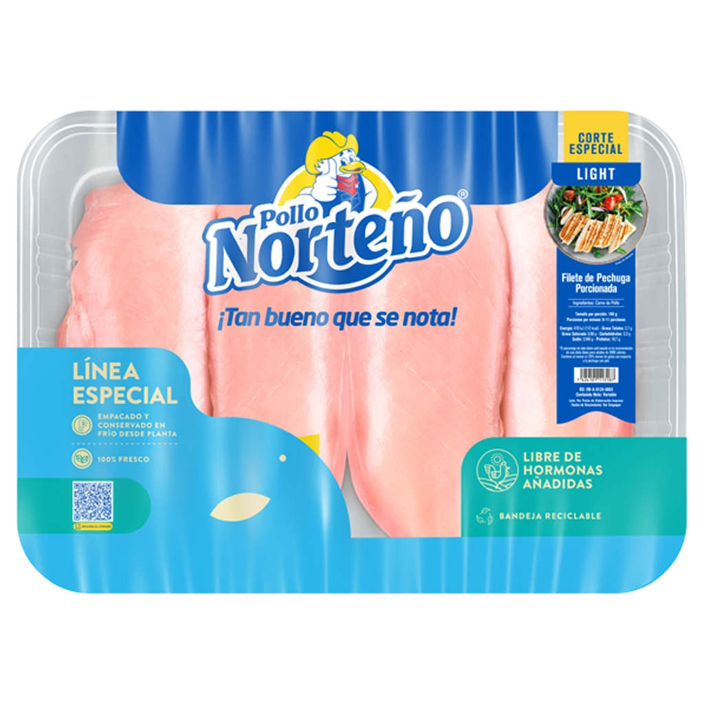 NORTEÑO Filete Pollo Bandeja