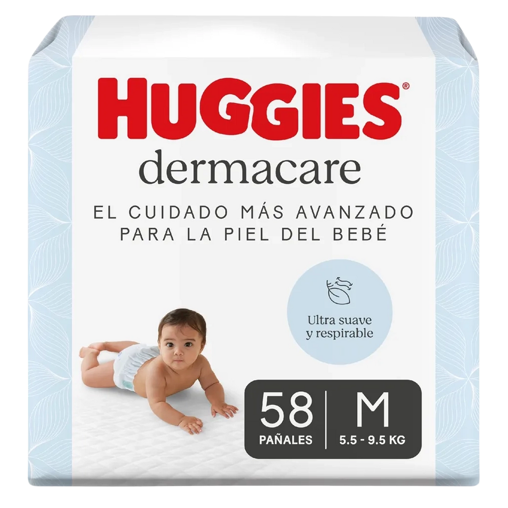 HUGGIES  Pañal  Dermacare M 58Und