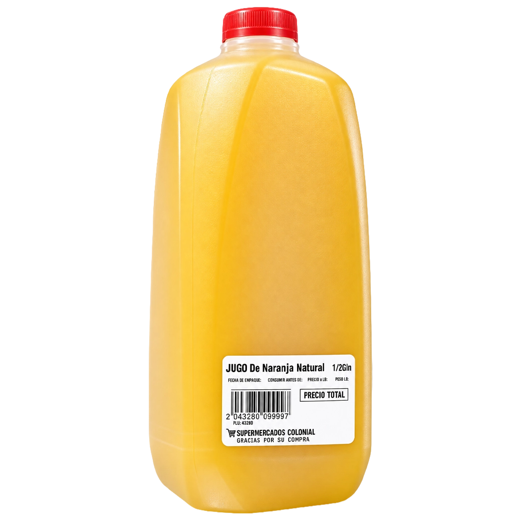 JUGO De Naranja Natural 1/2Gln