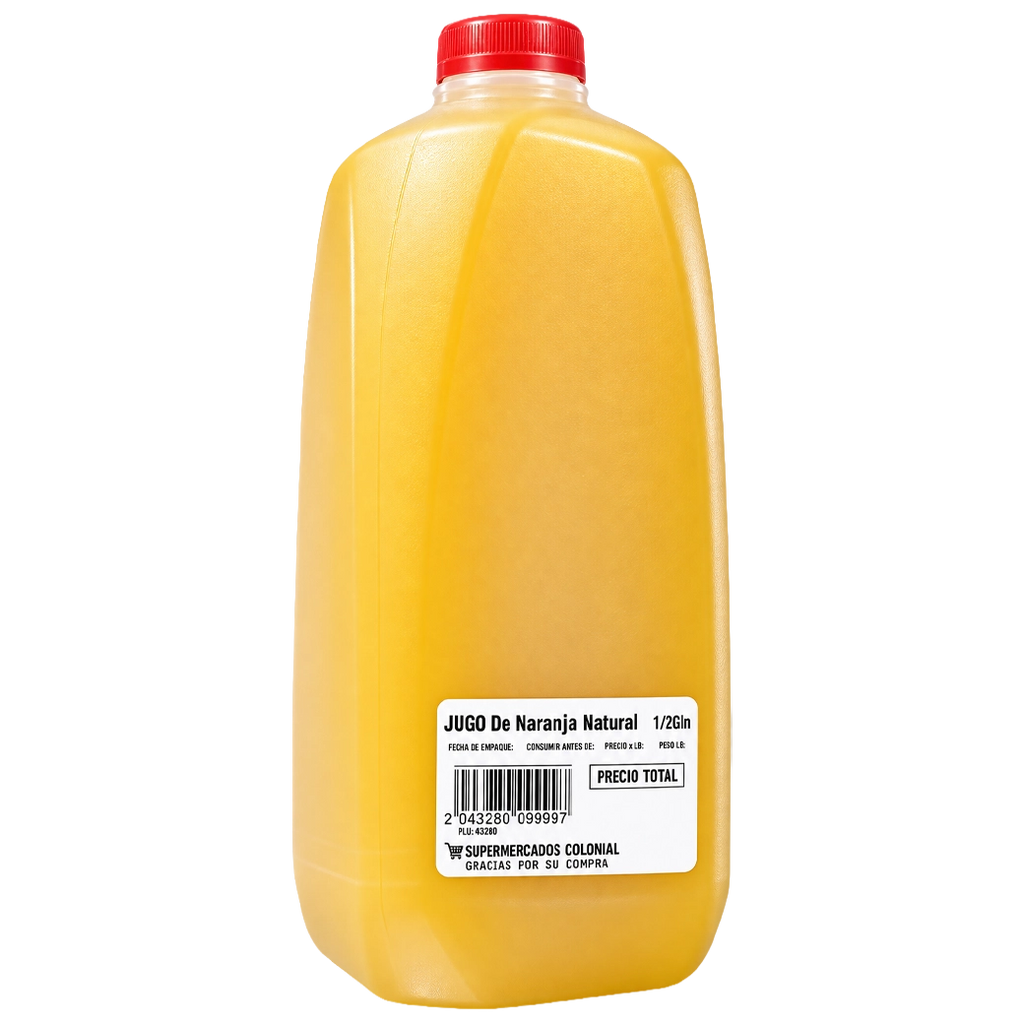 JUGO De Naranja Natural 1/2Gln