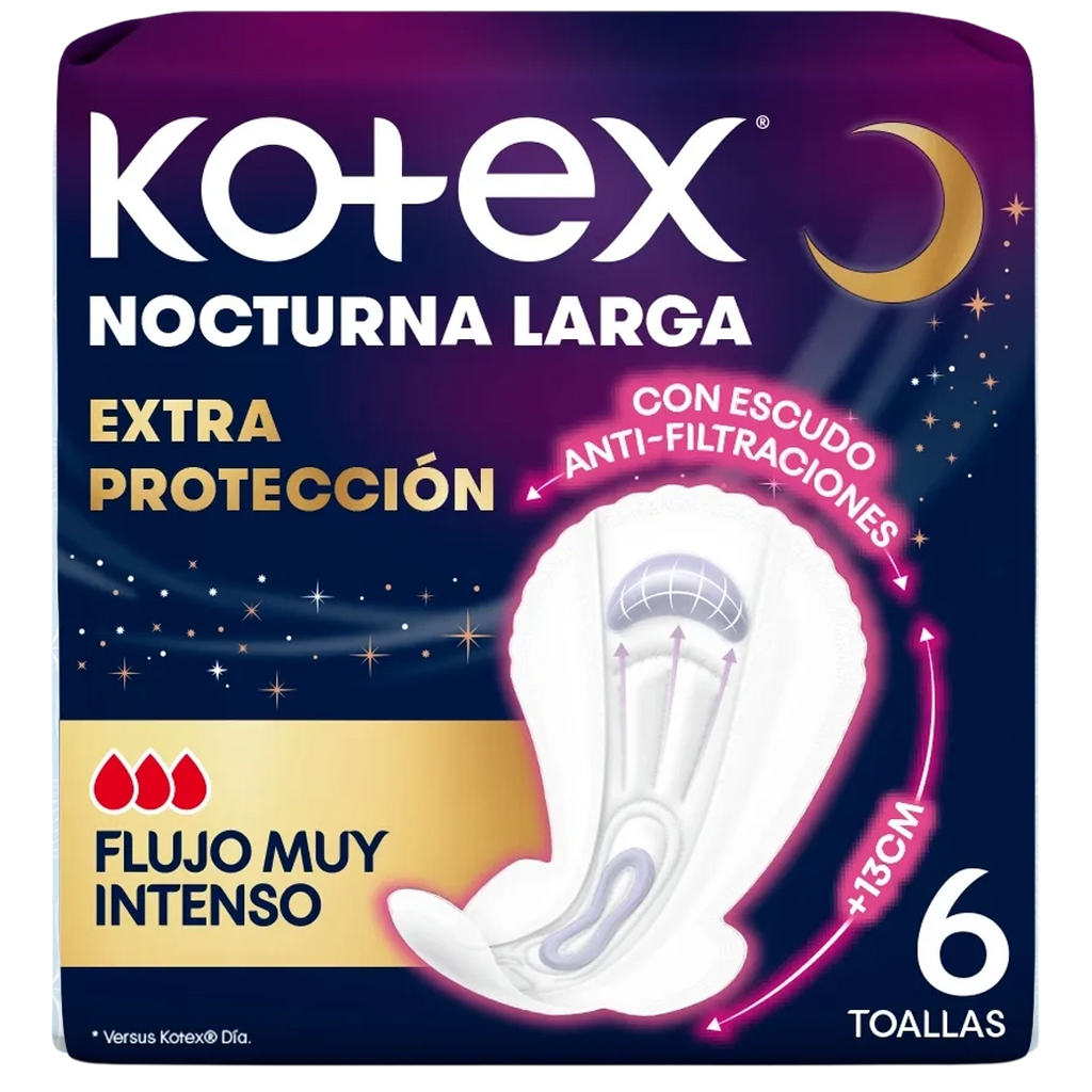 Kotex Toalla Noct Extra Prot  6ud